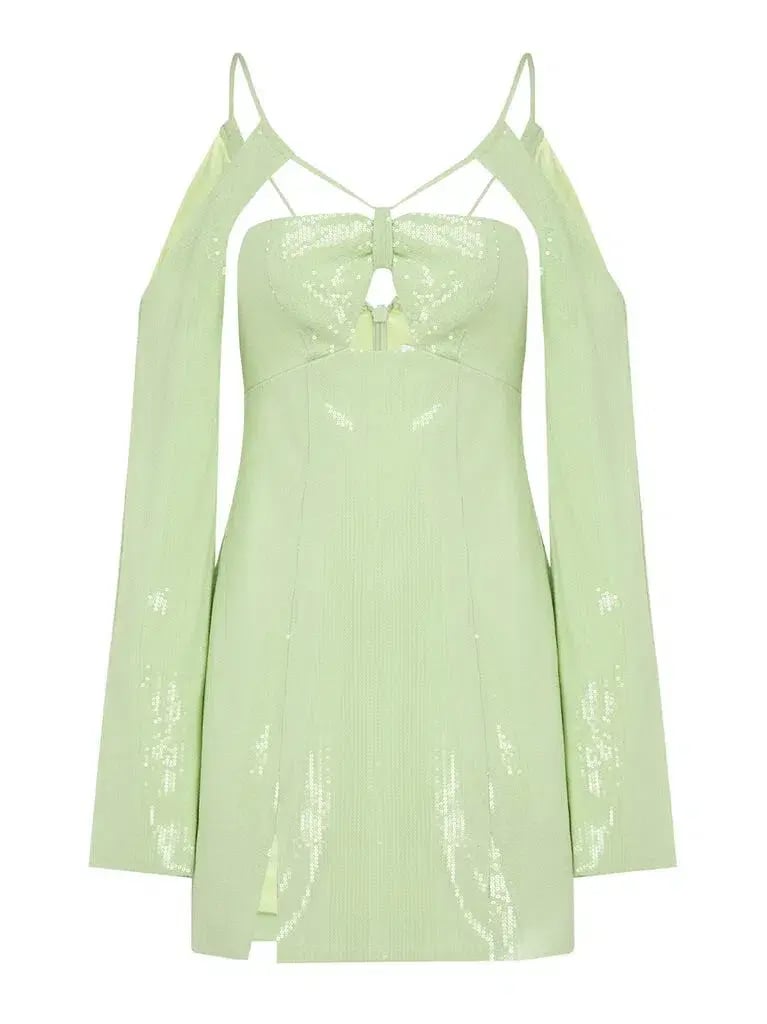 Alice McCall Night Sky Dress Lime Cream Size 8 photo 3