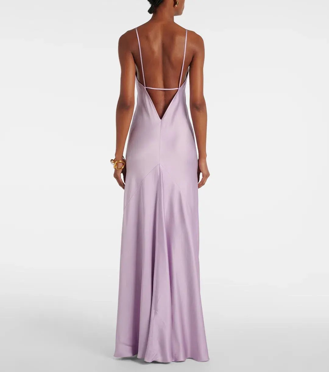 Victoria Beckham Satin Gown Petunia Size 10 photo 3