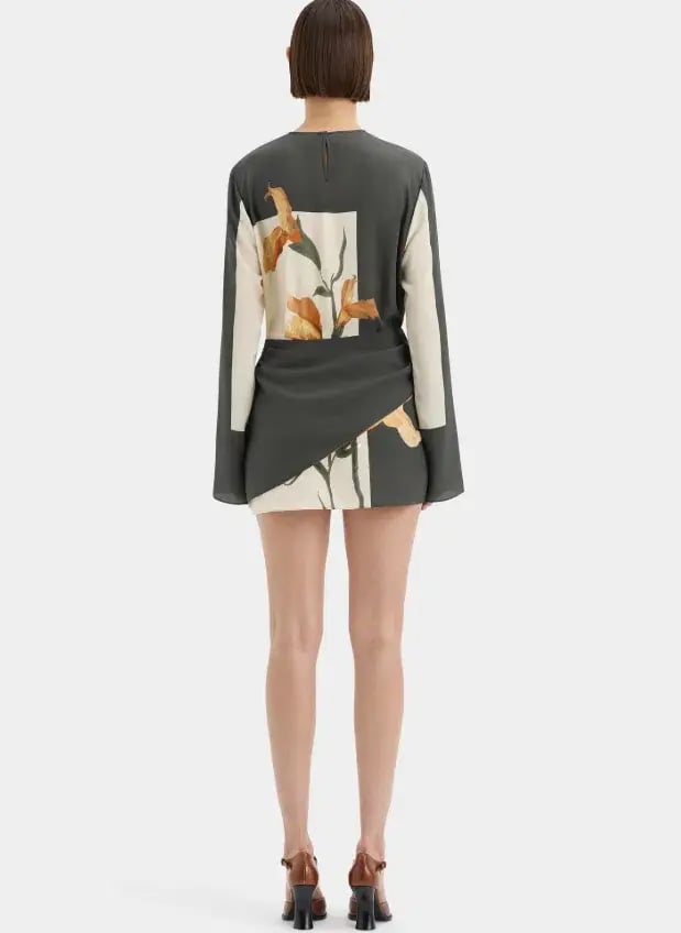 Sir The Label Constance Mini Dress Print Size 12 photo 3