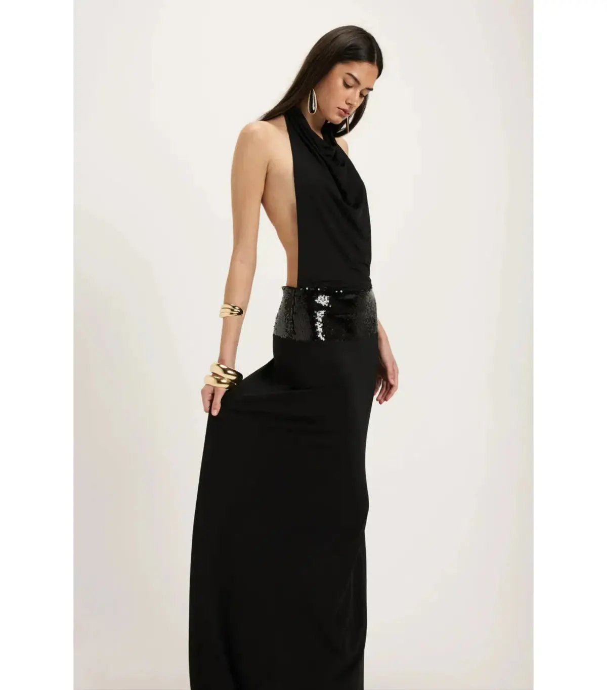 Ance Gria Adele Maxi Gown Black Size AU 8 photo 3
