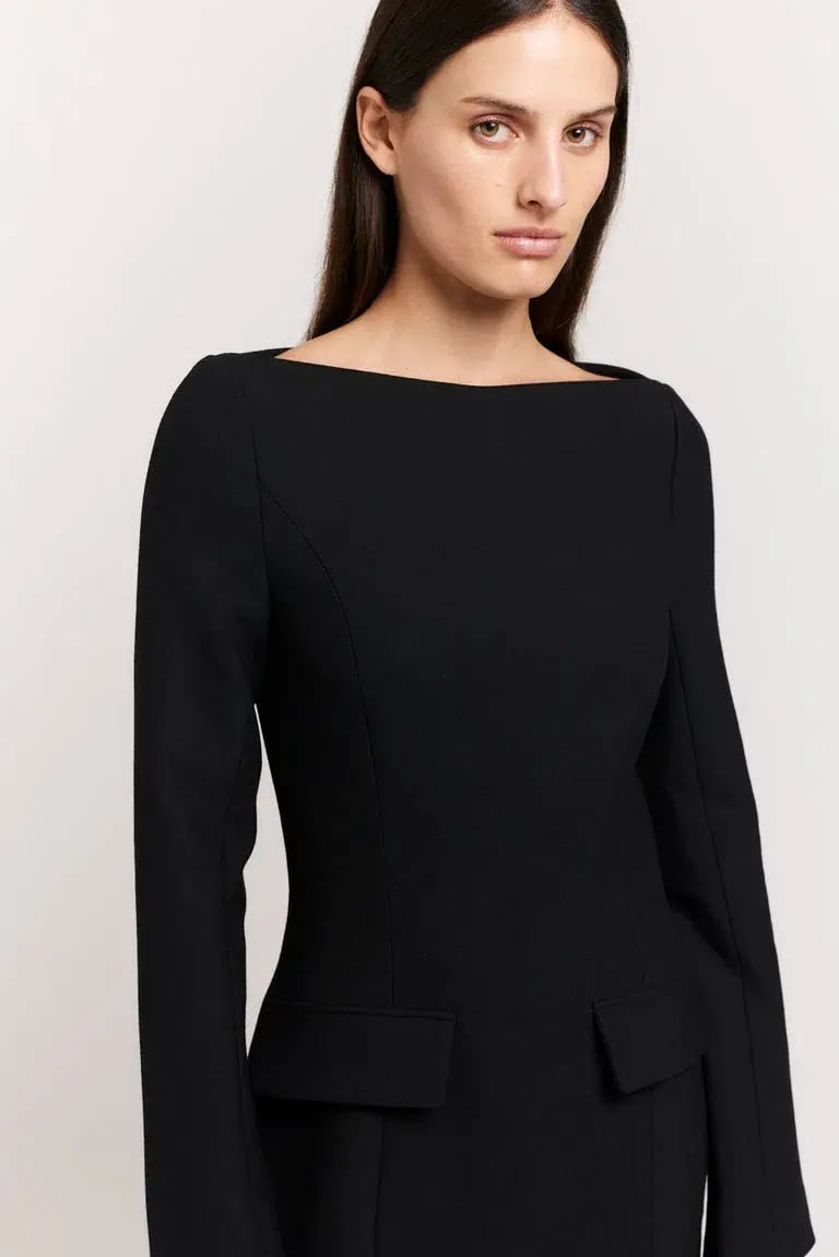 Henne Patrizia Mini Dress Black Size 12 photo 5