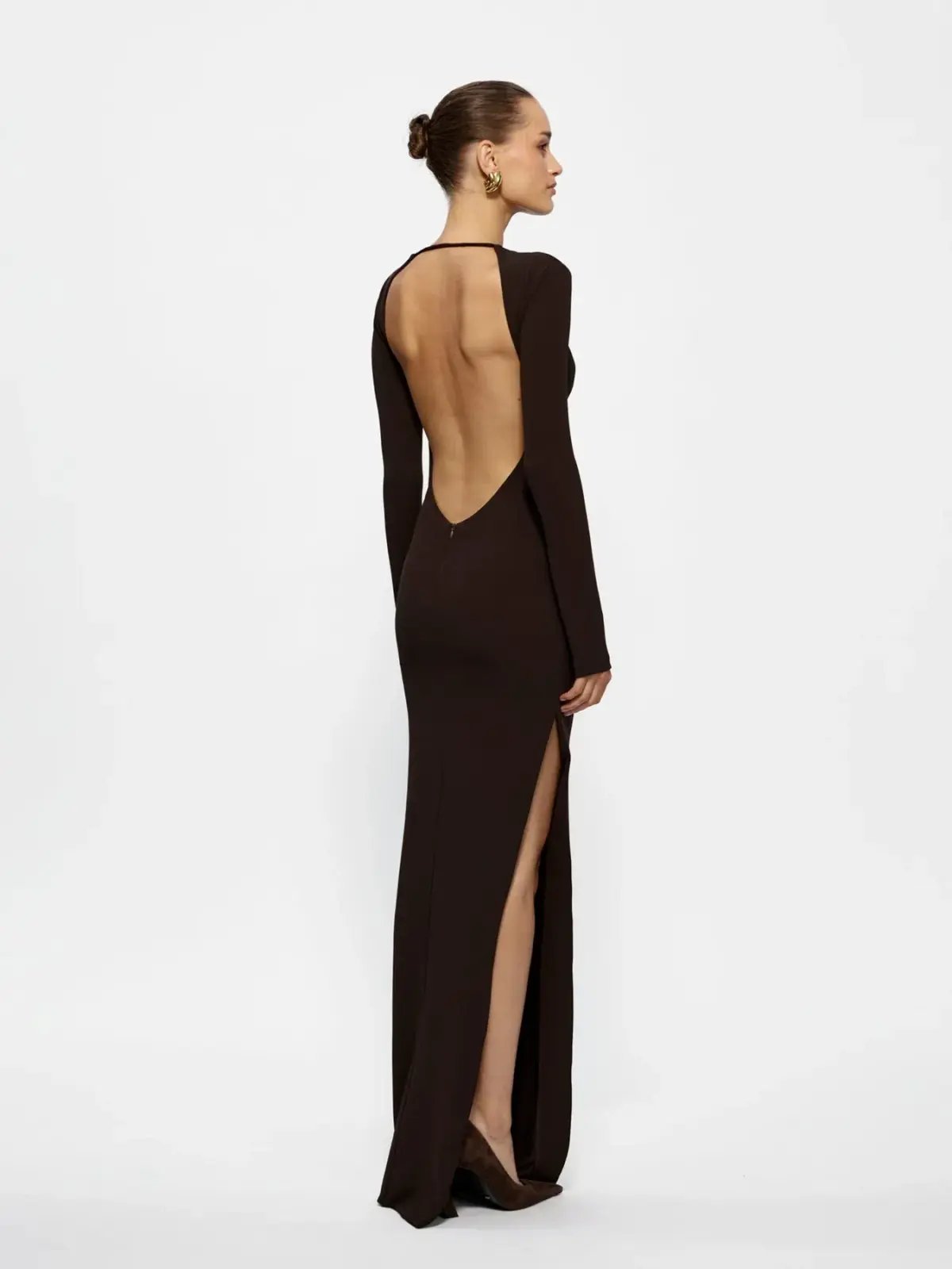 Effie Kats Indie Gown in Coffee Size 10 photo 3