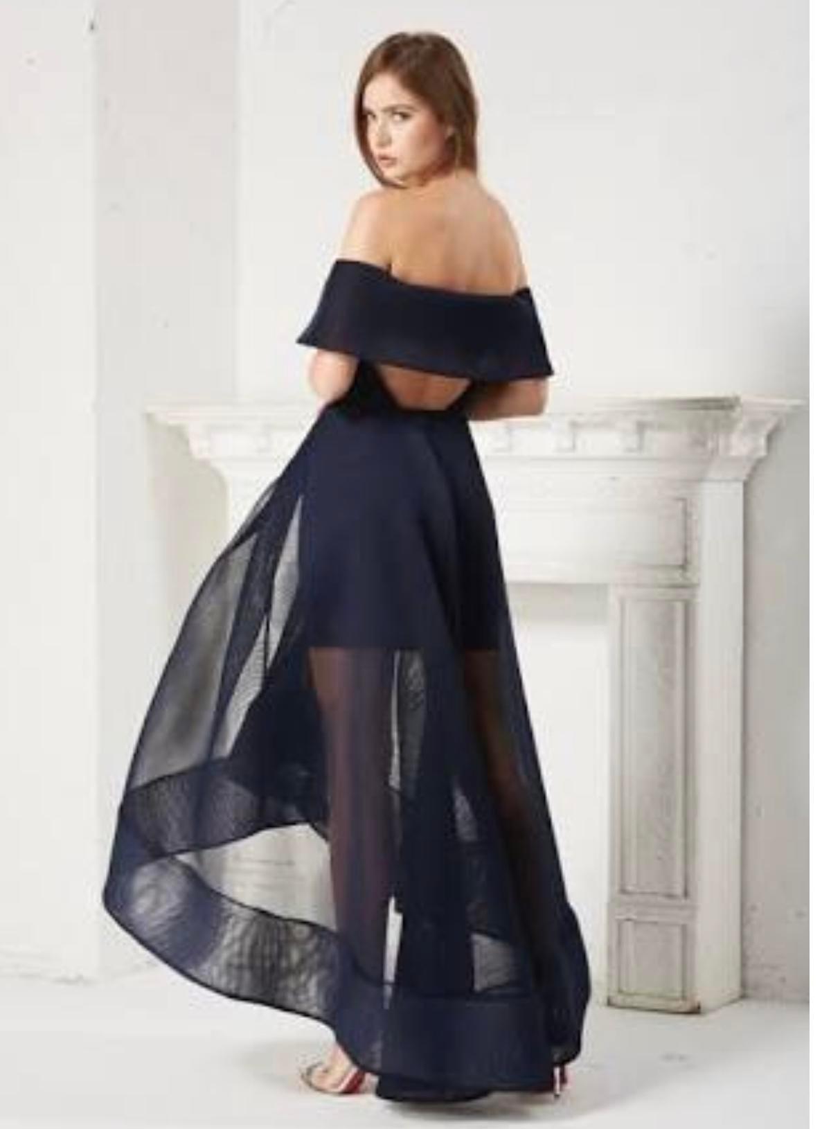 Bronx And Banco Tulip Dress Navy Size 6 photo 3
