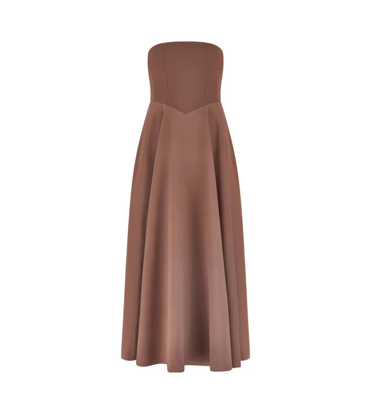 Odd Muse The Ultimate Muse Strapless Midi Dress Chocolate Size 10 photo 3