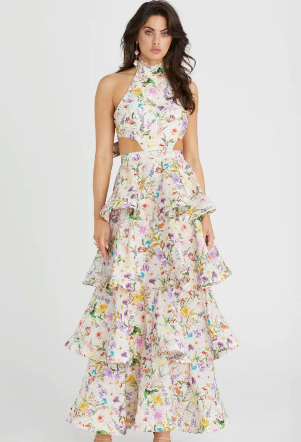 Aqua Blu The Jardine Heather Dress Print Size 10 photo 8