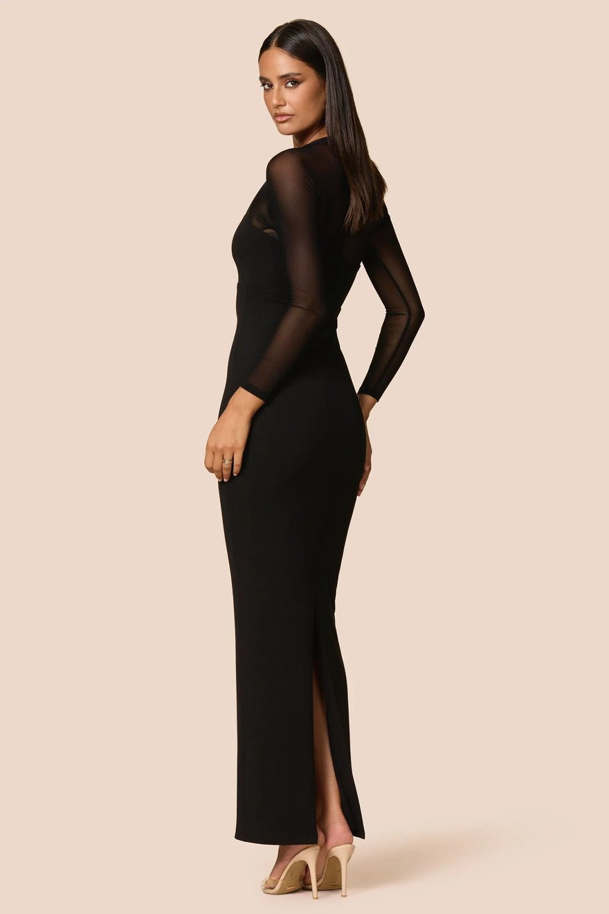 Nookie Amore Mesh Maxi Dress - Black photo 3