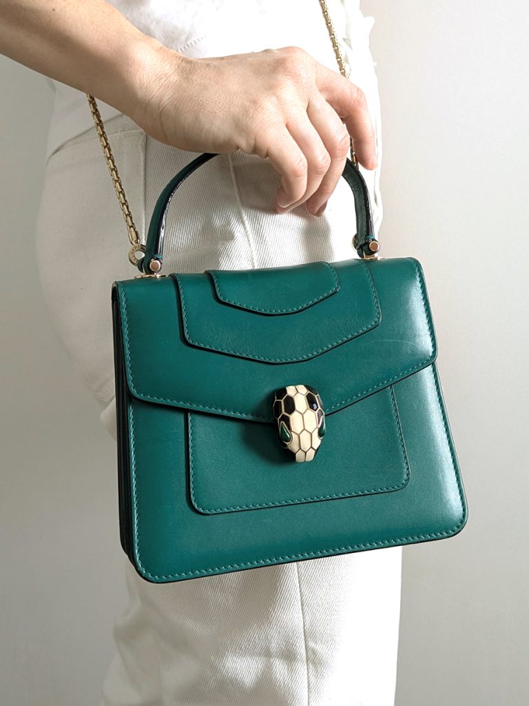 Bulgari Bvlgari Serpenti Forever Top Handle Bag - Emerald Green photo 2