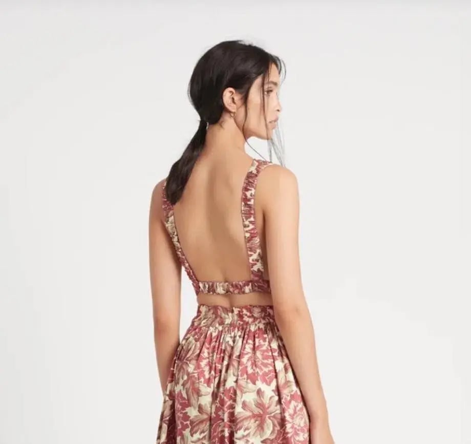 Sir The Label Valetta Top Red Floral Print Size 0 | AU 6 photo 2