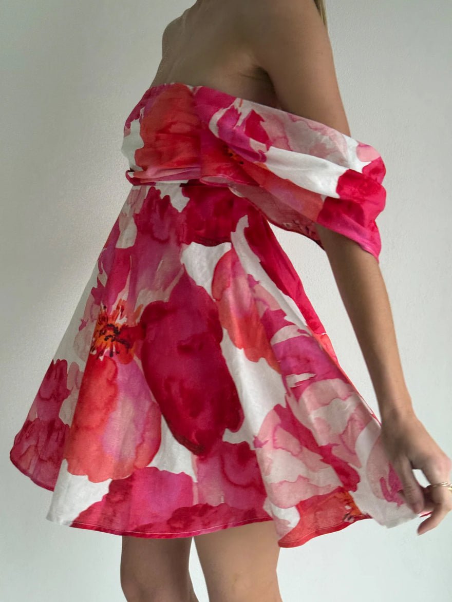 Issy Teacups Dress Pink Floral photo 4