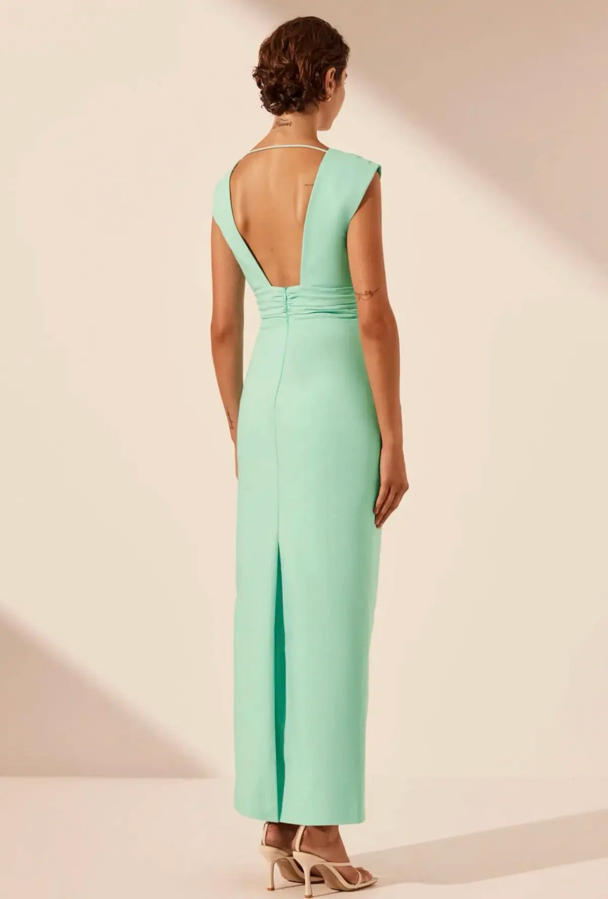 Shona Joy Lani Maxi Dress Aqua Size 8 photo 4
