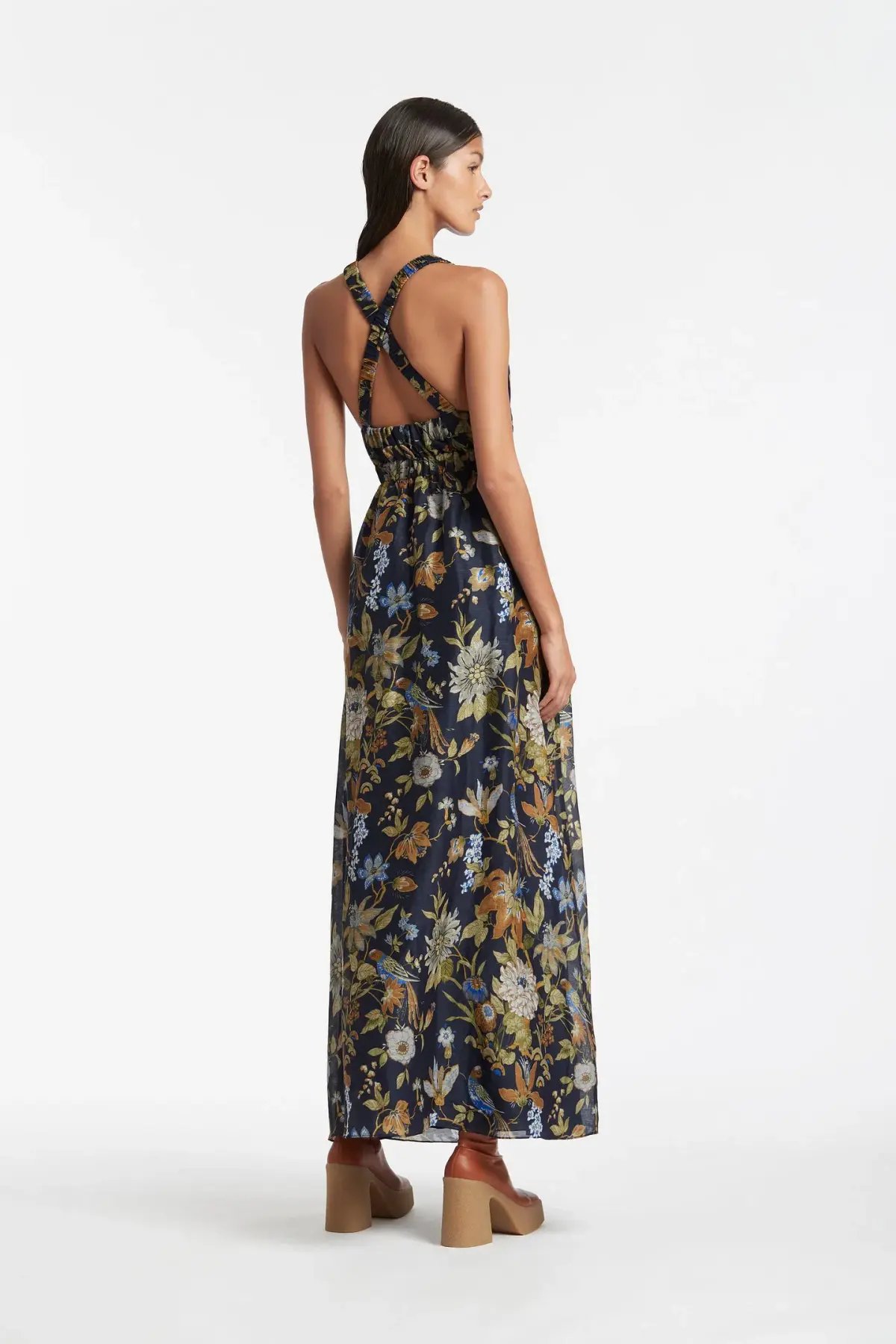Sir the Label Lilian V Neck Gown Print Size 10 photo 2