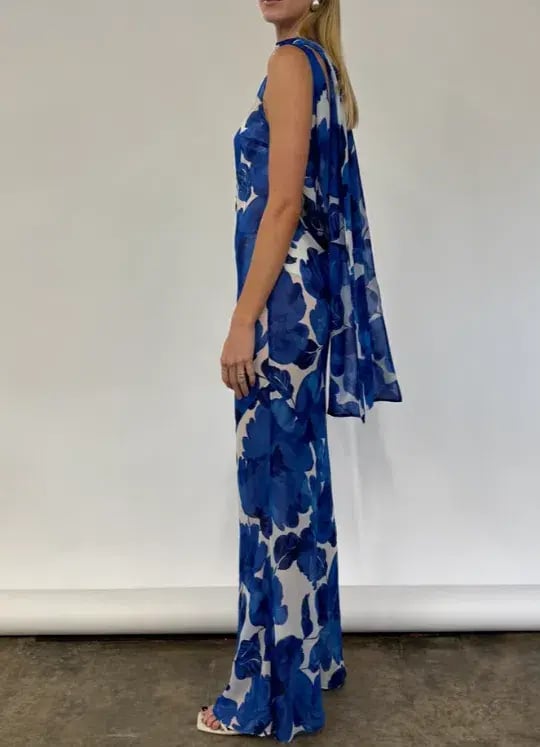 By Nicola Juno Maxi Dress in Blue Petal Size 8 photo 7