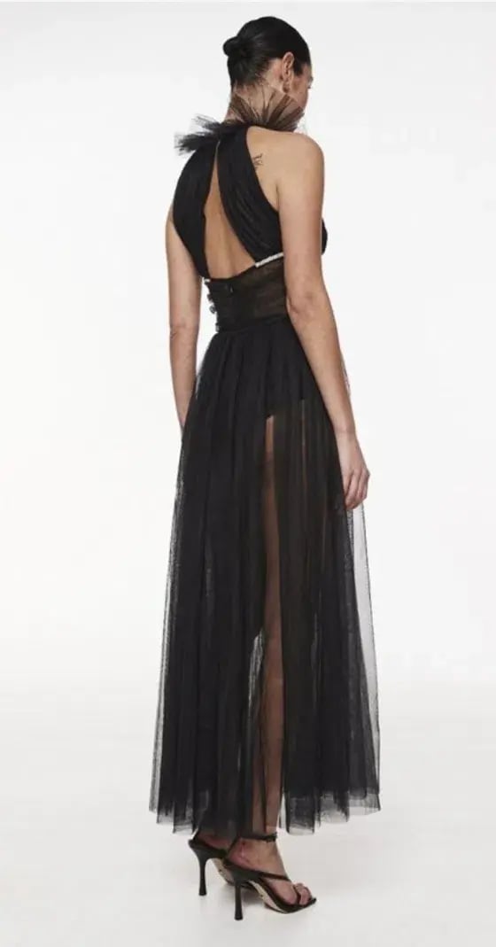 Rachel Gilbert Lou Gown Black Size AU 12 photo 5