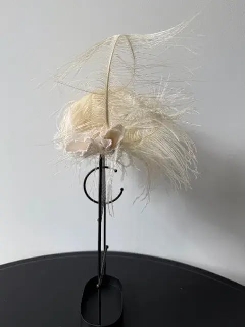 Morgan and Taylor Delicate Feather Fascinator Cream photo 2