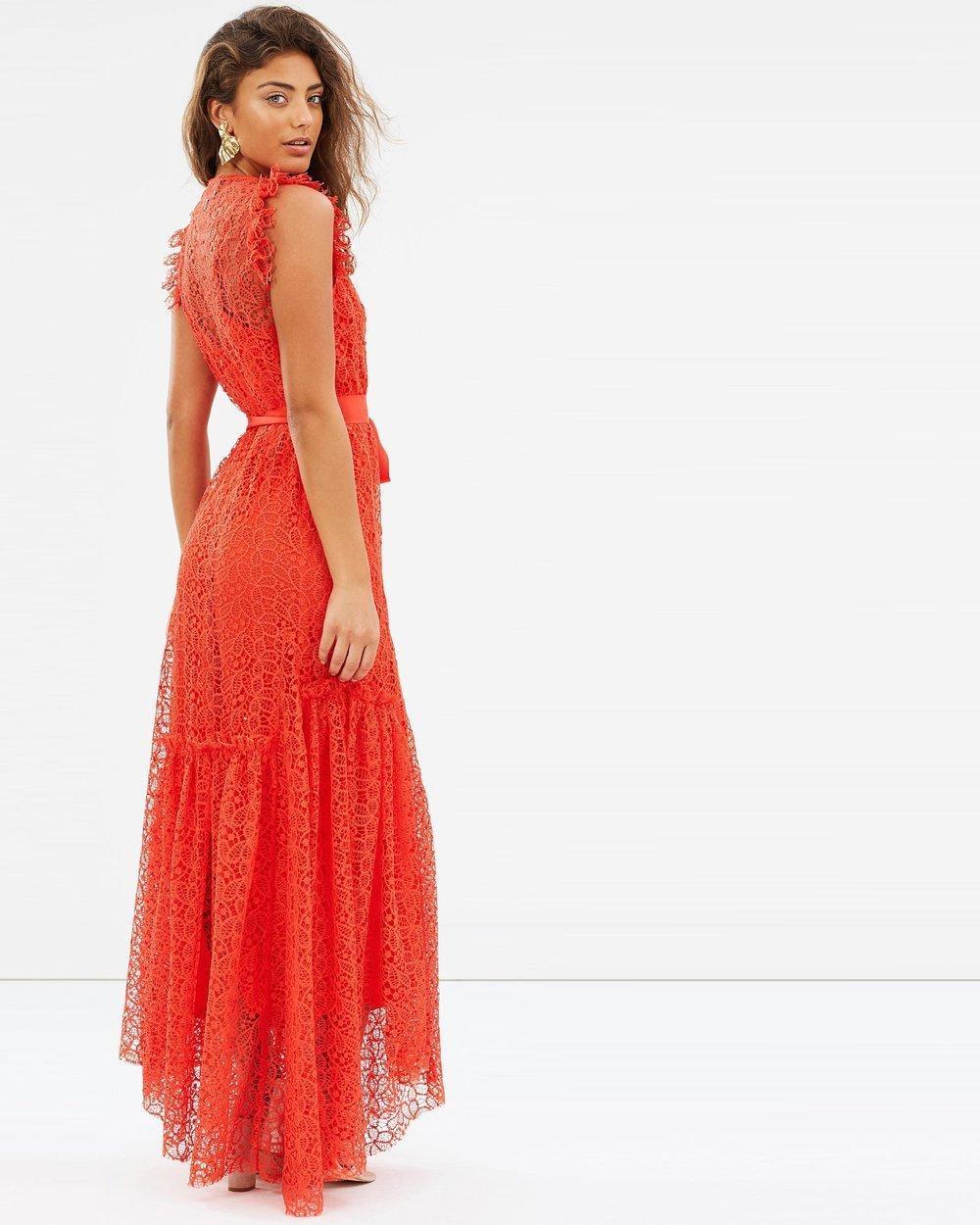 Alice McCall Reflection Gown Red size 10 photo 3