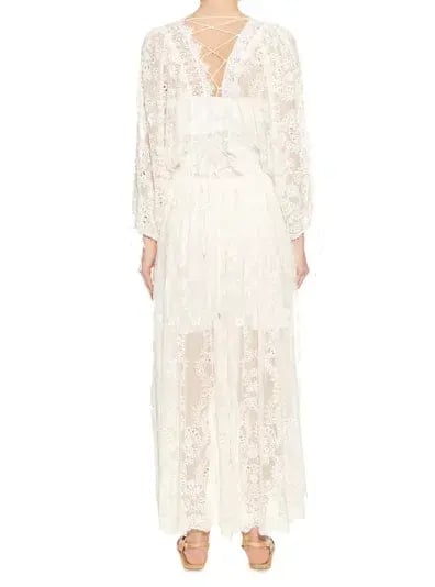 Manning Cartell Reverie Lace Sleeve Dress White Size 10 photo 2