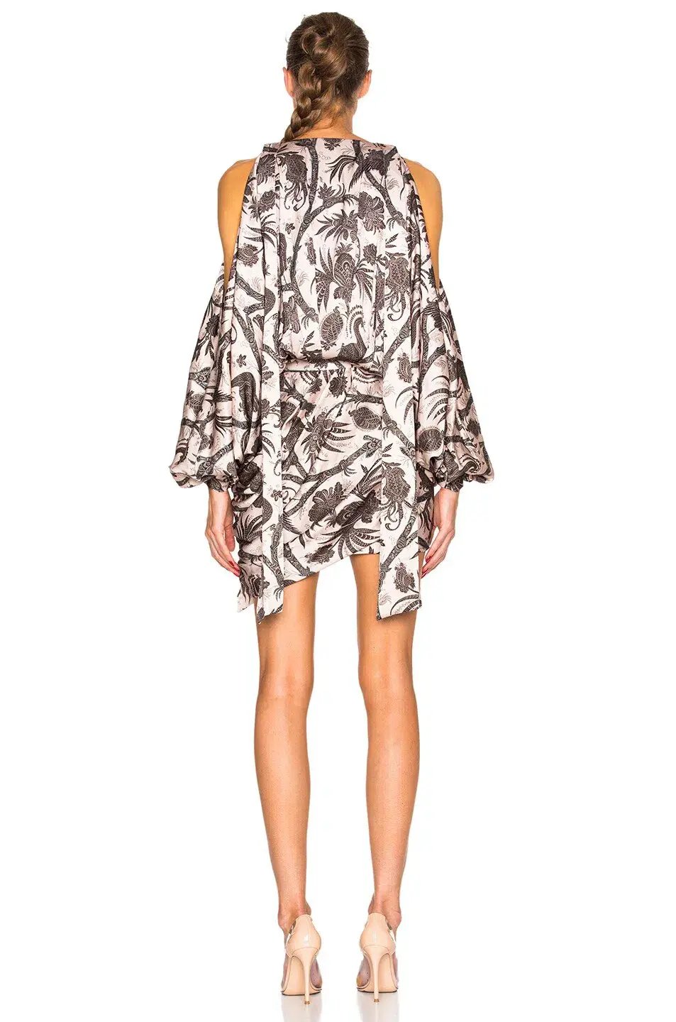 Zimmermann Karmic Billow Mini Dress Bird Chintz Size 8 photo 2