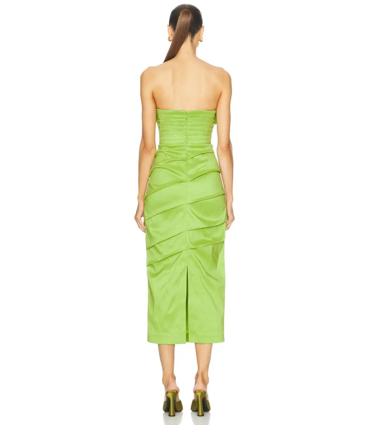 Rachel Gilbert Ren Midi Dress Green Size AU 12 photo 2