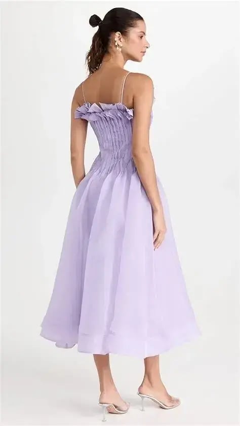Aje Horizon Pintucked Midi Dress - size 16 photo 3
