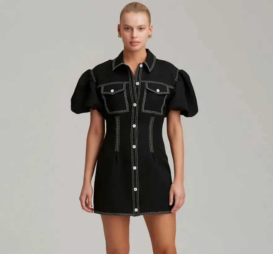 C/MEO Collective Out Of Time Mini Dress Black Size S / AU 8 photo 3
