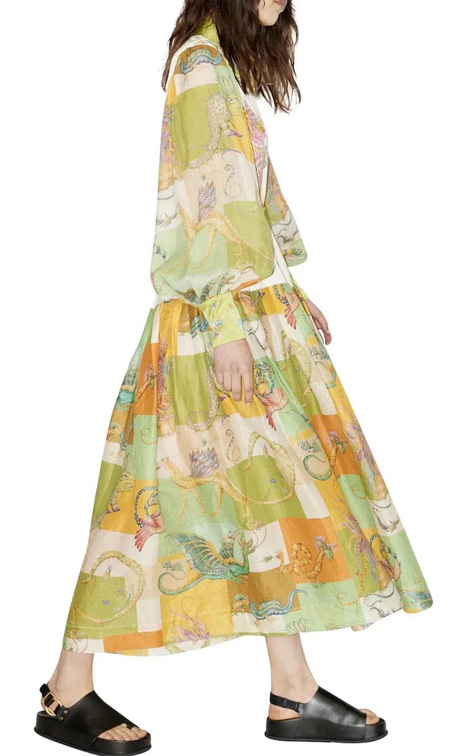 Alemais Jerome Shirtdress Multi Size 16 photo 3