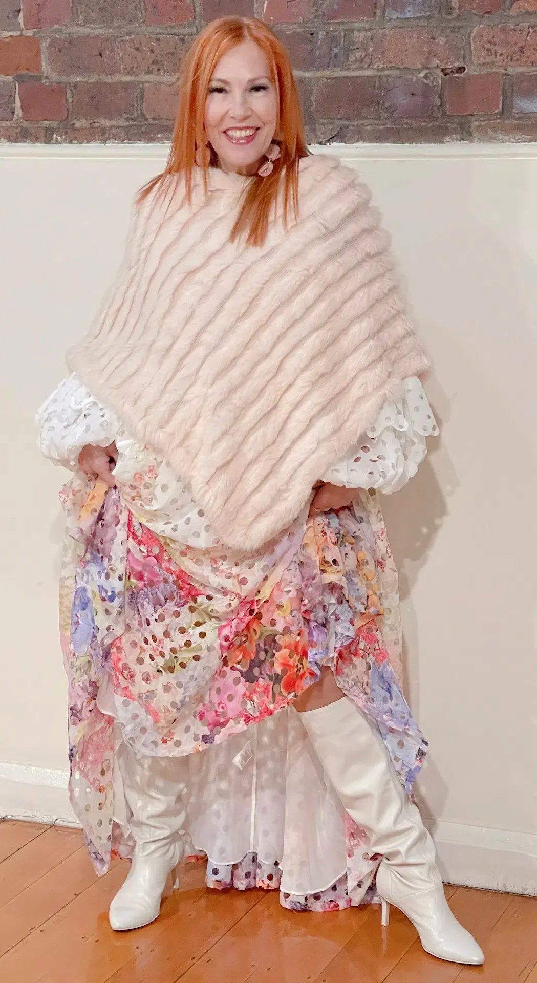 Zimmermann Prima Ruffled Laser Cut Gauze Gown Multi Floral Print Size 0 / AU 8 photo 5