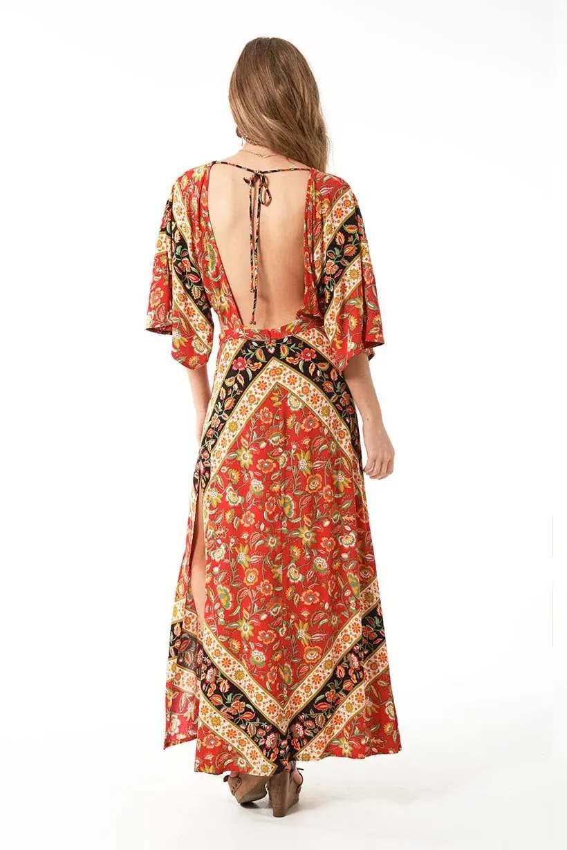 Spell and The Gypsy Lolita Cutout Dress Print Size 8 photo 2
