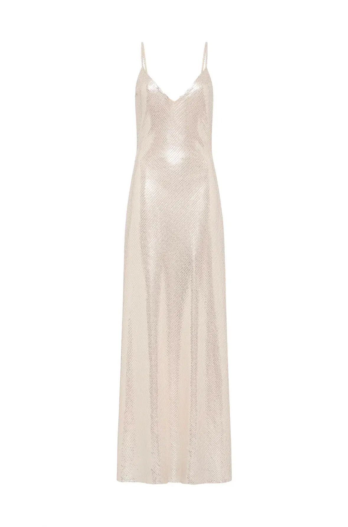 Manning Cartell High Voltage Slip Dress Nude Silver Size 10 photo 4