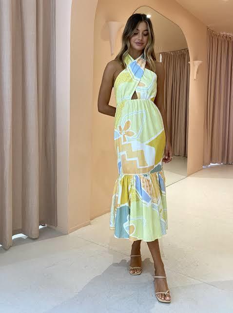 Steele Sia Midi Dress in Cabana Size XS / AU 6 photo 8