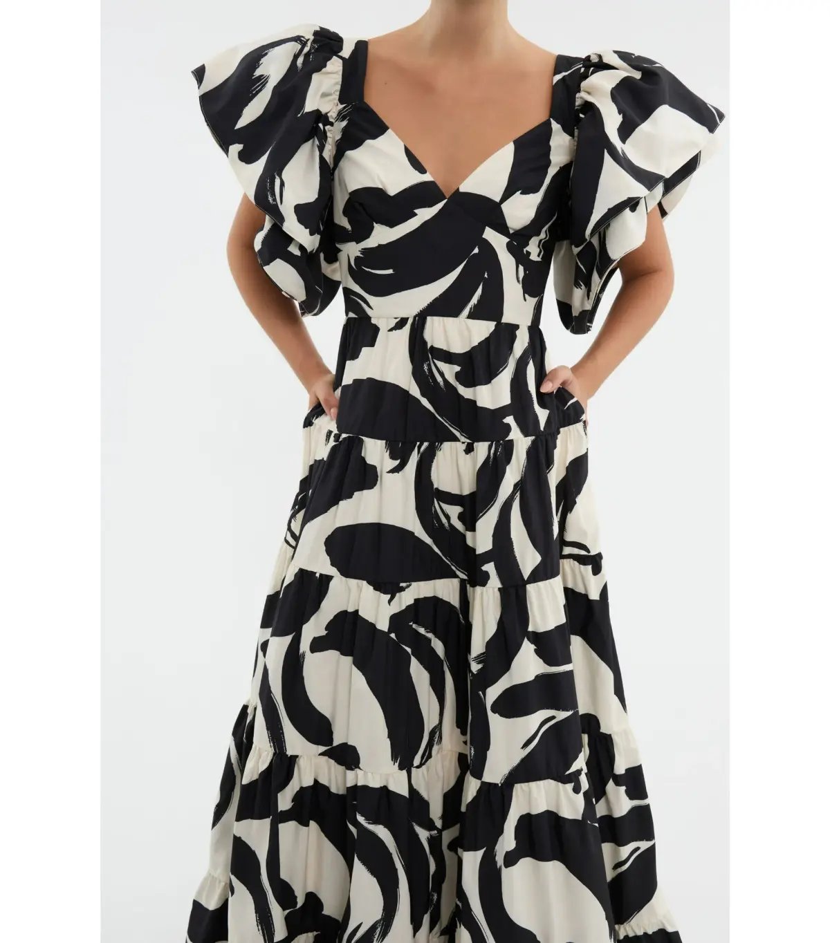 Rebecca Vallance Pompidou Maxi Dress Print Size 6 photo 2