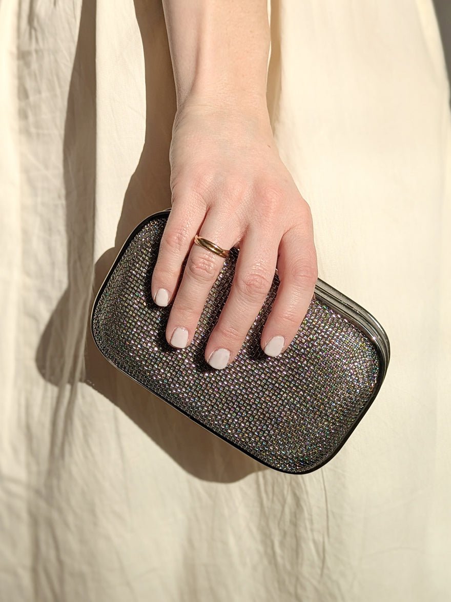 Oroton Silver Mini Mesh Evening Bag photo 3