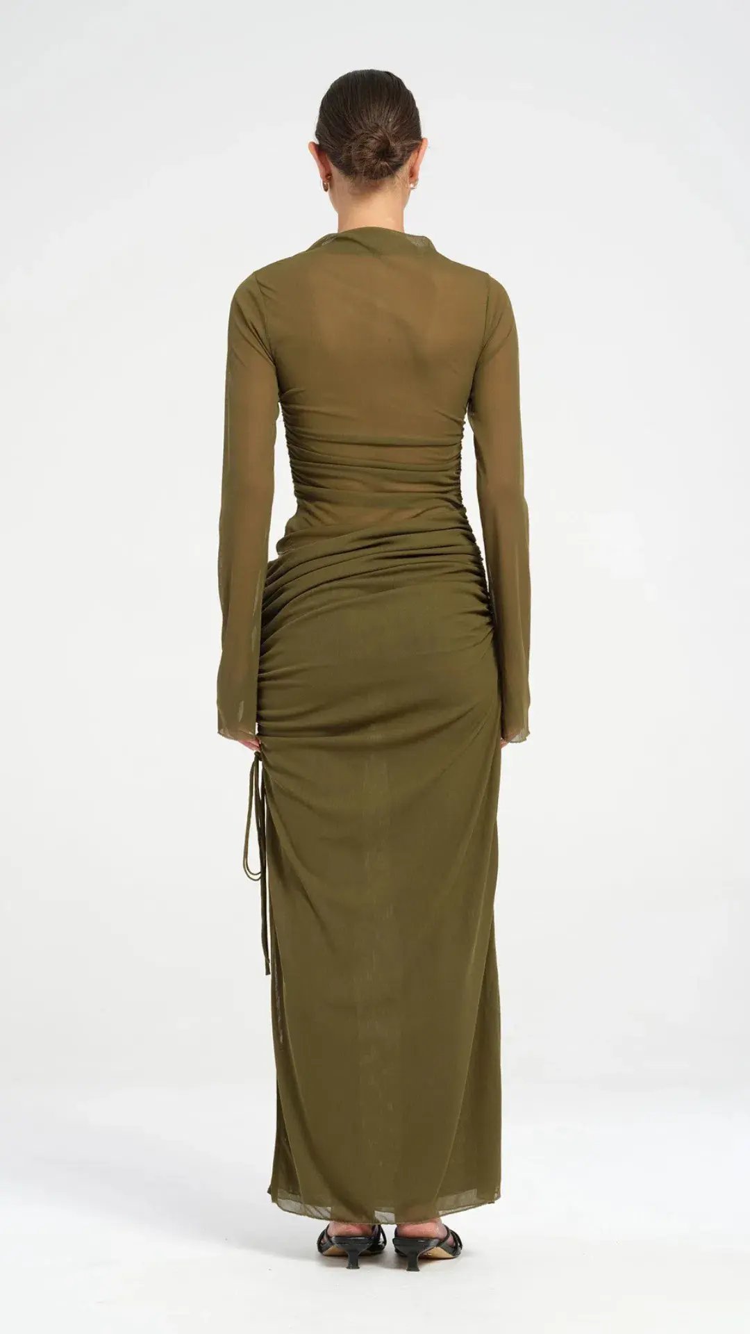 Benni Mable Maxi Dress in Khaki Size 8 photo 3
