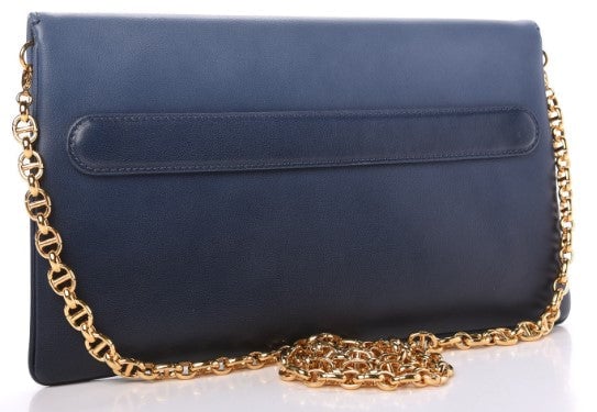 Dior Double Medium Chain Bag Indigo Blue photo 2