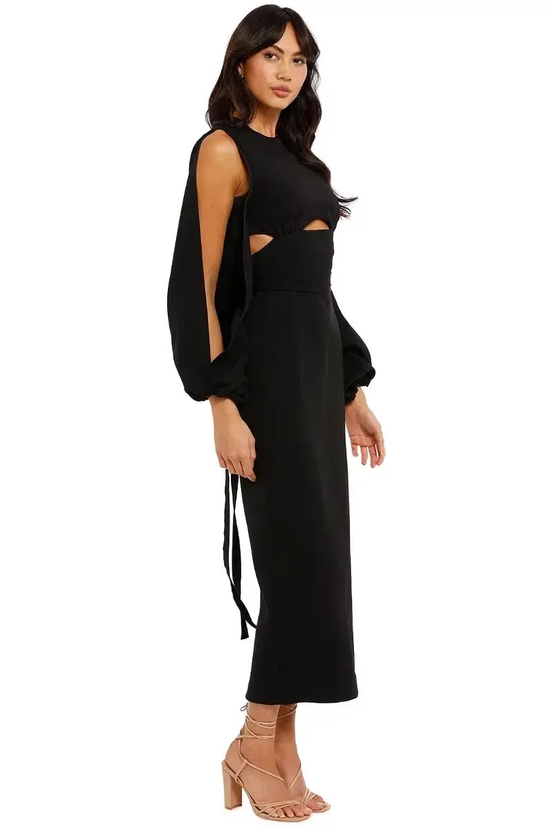Camilla & Marc Morgan Midi Dress Black Size AU 8 photo 2