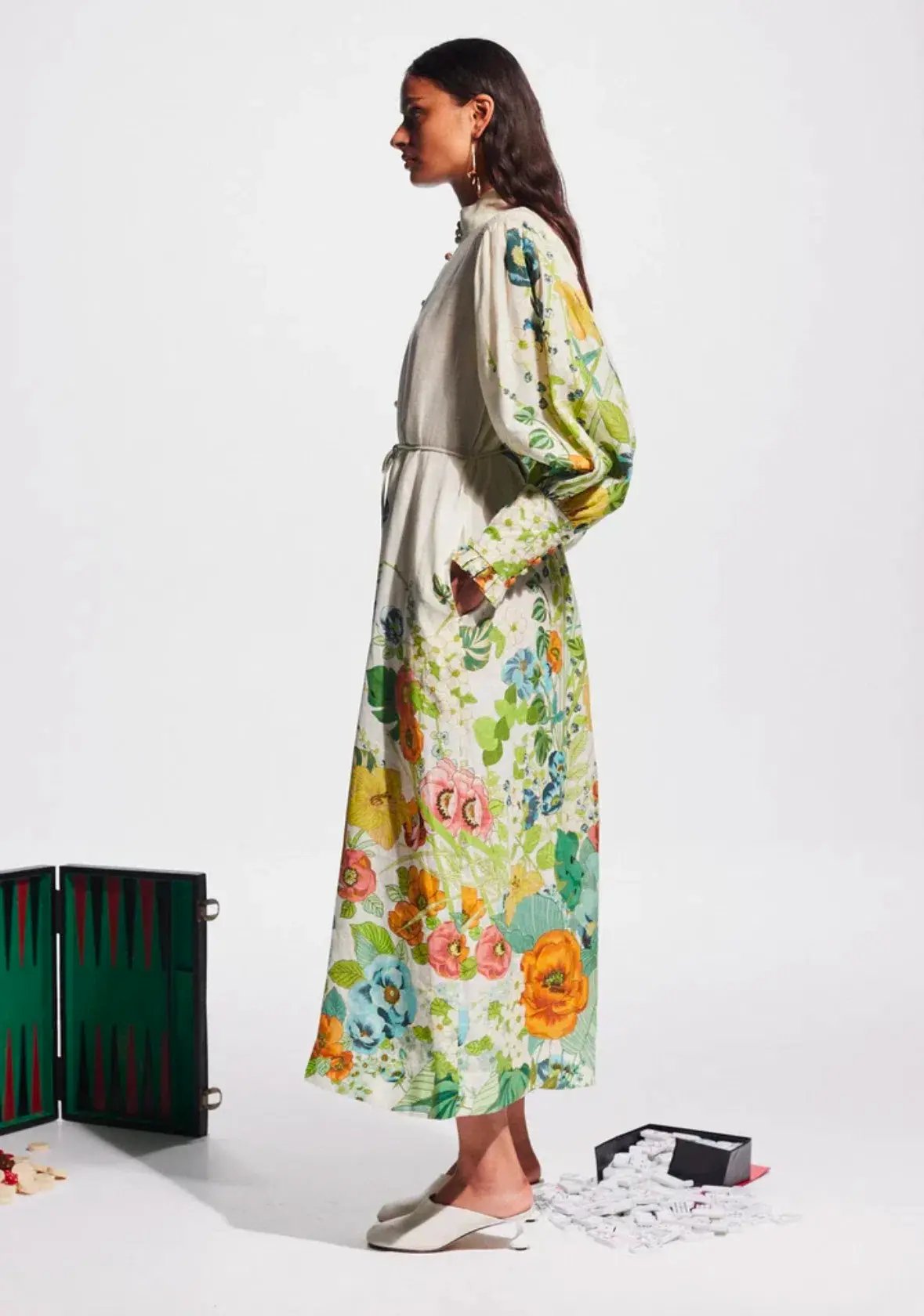 Alemais Constance Shirt Dress Floral Size 16 photo 4