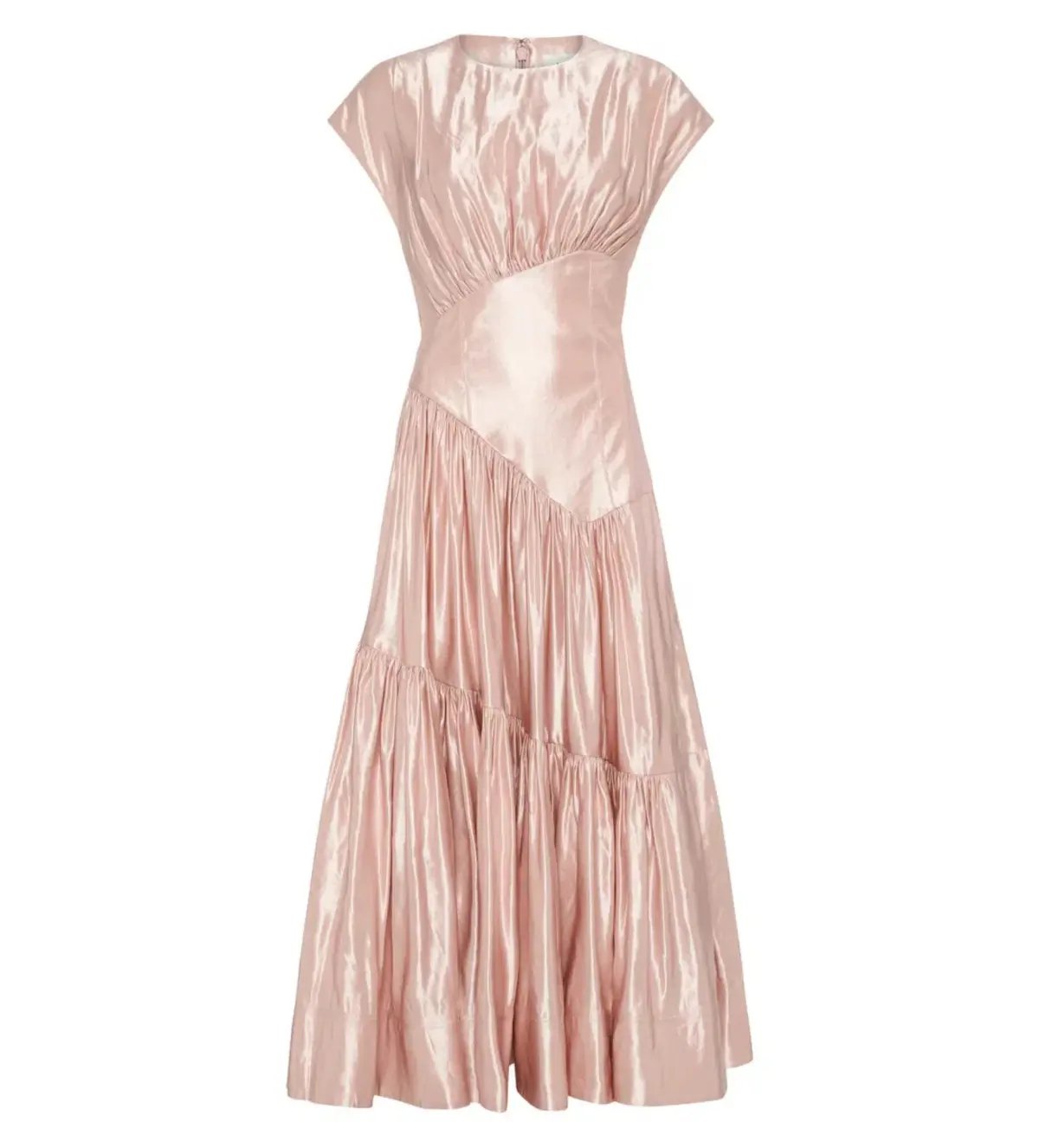 Aje Serendipity Reflection Midi Dress Blush Pink Size 12 photo 2