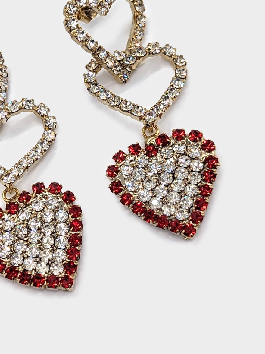 Rosantica Crystal heart earrings photo 2