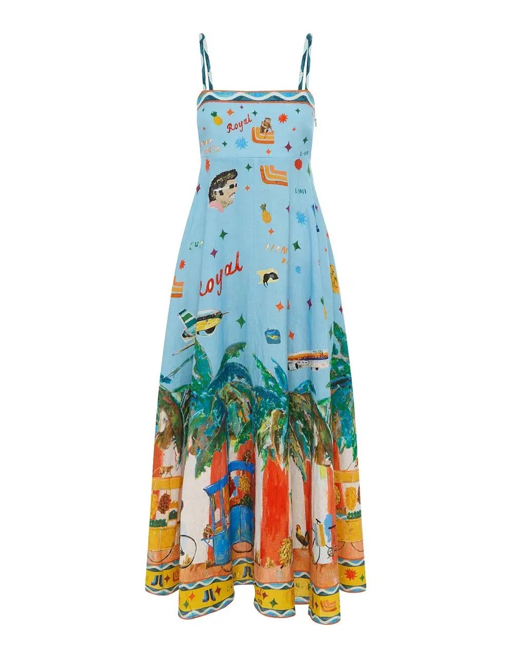 ALEMAIS All Aboard Midi Sundress Size 10 Au photo 10