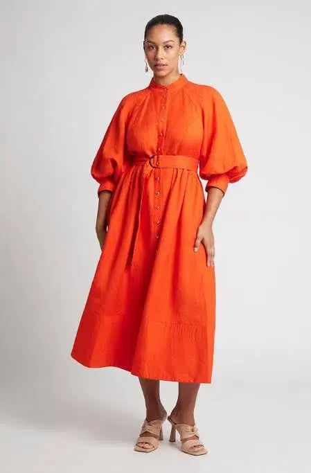 Sheike Piper Dress  in Tangerine Size 16 photo 2