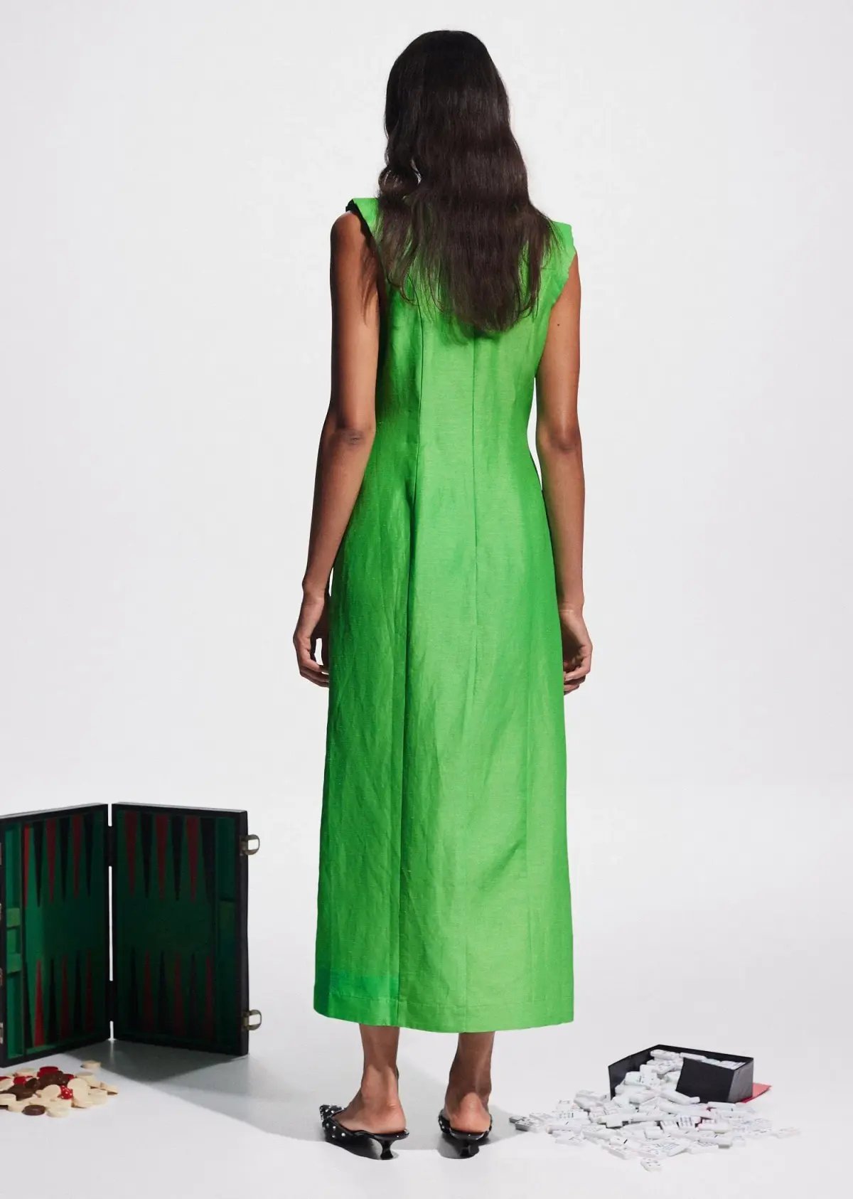 Alemais Dazzle Midi Dress Green Size 12 photo 2