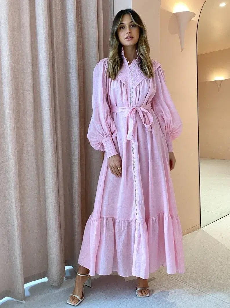 Alemais Halcyon Midi Dress In Candy Pink Size AU 8 photo 7