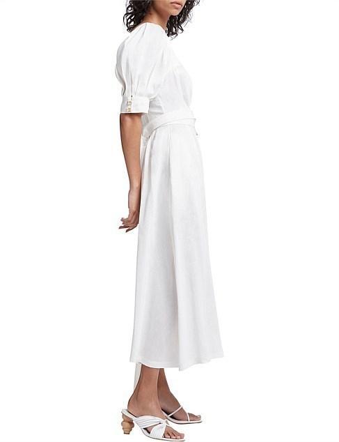Aje Aspect Dress White Size 6 photo 5