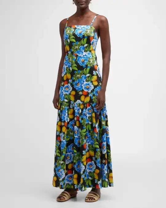 Borgo De Nor Cordelia Printed Maxi Dress Floral Size 8 photo 4