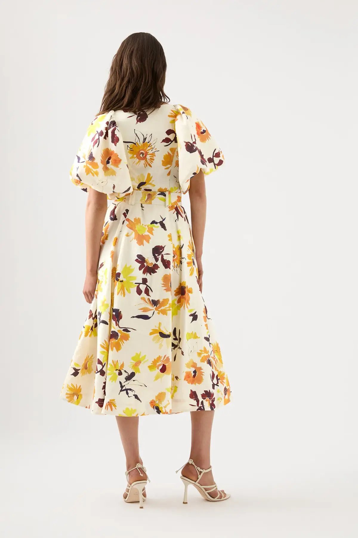 Aje Soleil Belted Midi Dress Size 16 photo 2