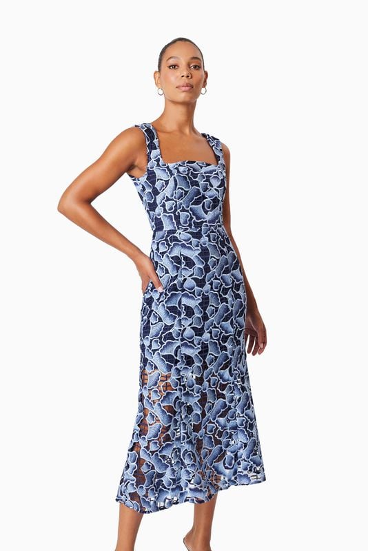 ELLIATT MILA MIDI DRESS - NAVY MULTI photo 3