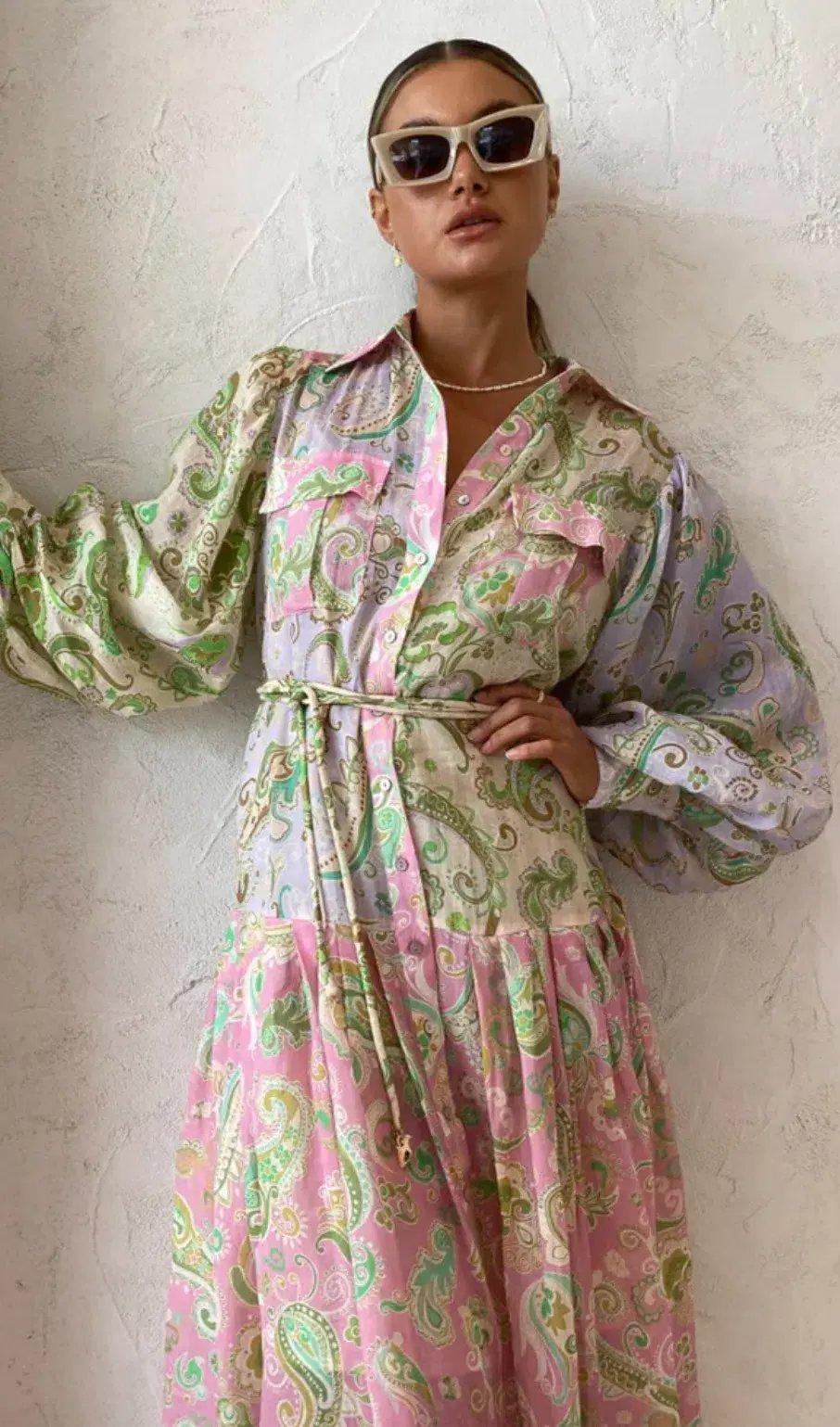 Alemais Marta Patchwork Shirtdress Size 14 photo 2