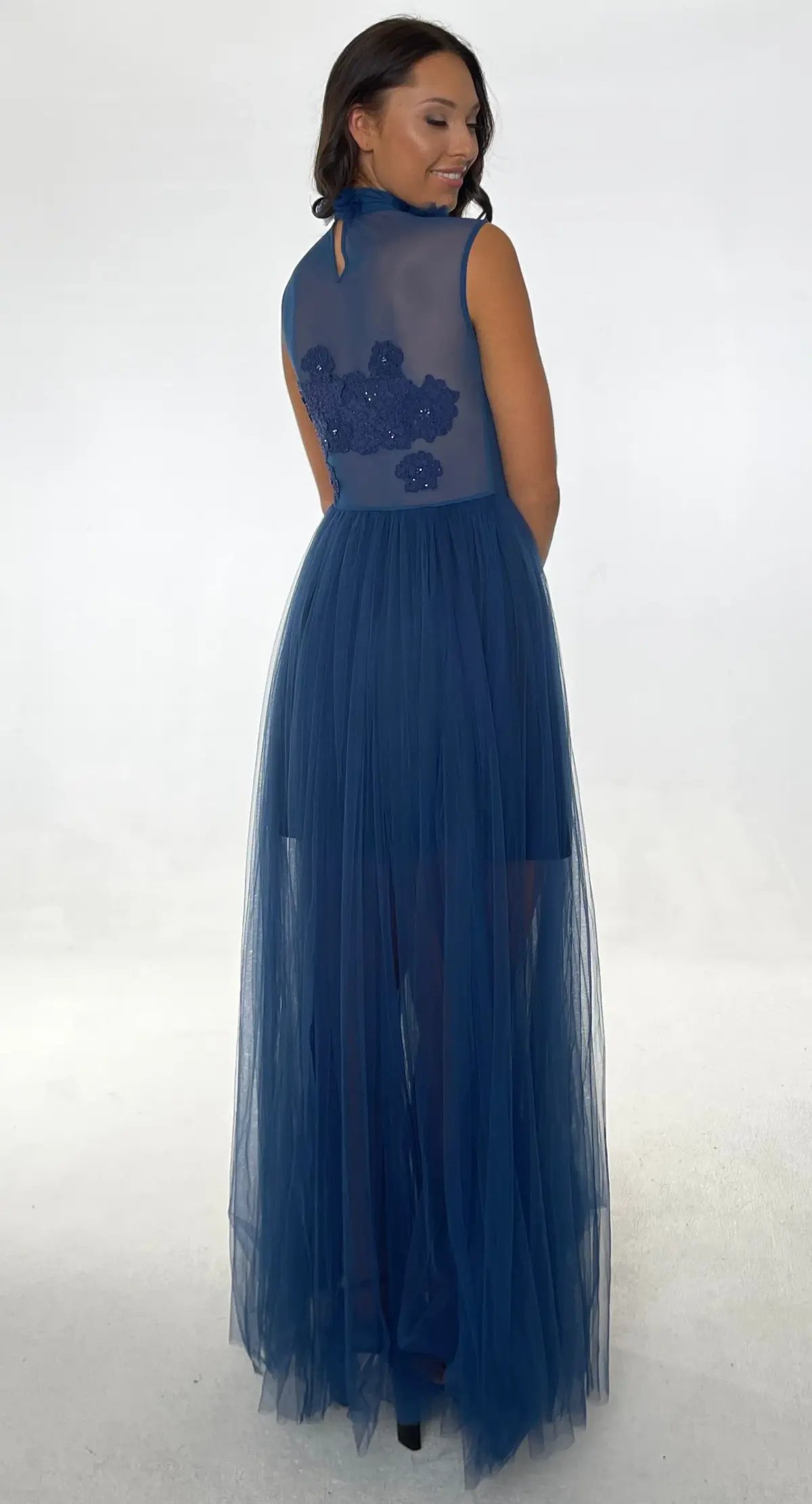 Jonte Dreamer Gown Midnight Blue Size 10 photo 2