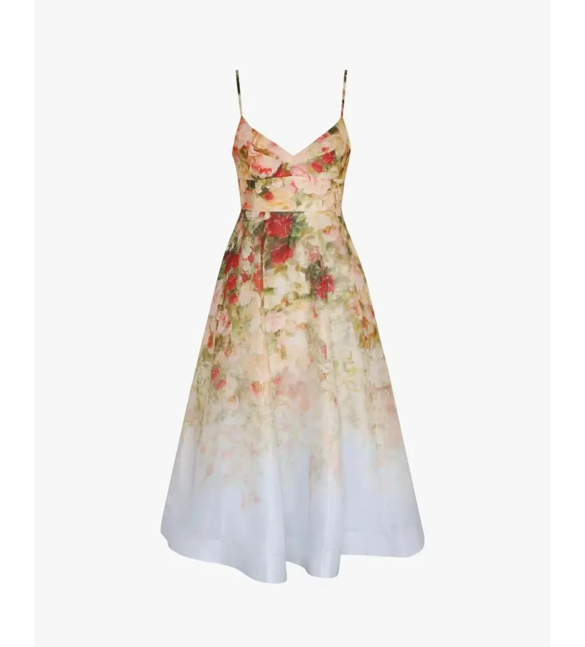 Zimmermann Luminosity Picnic Midi Dress Floral Size 1 / Au 10 photo 3