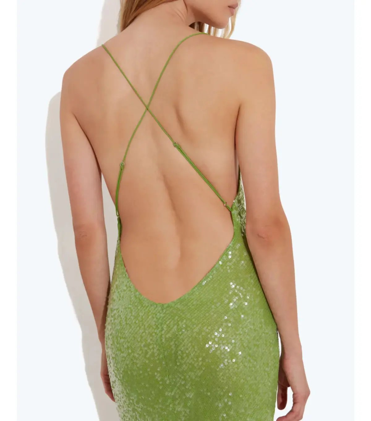 Rat & Boa Gaia Dress Green Sequin Size 8 photo 3