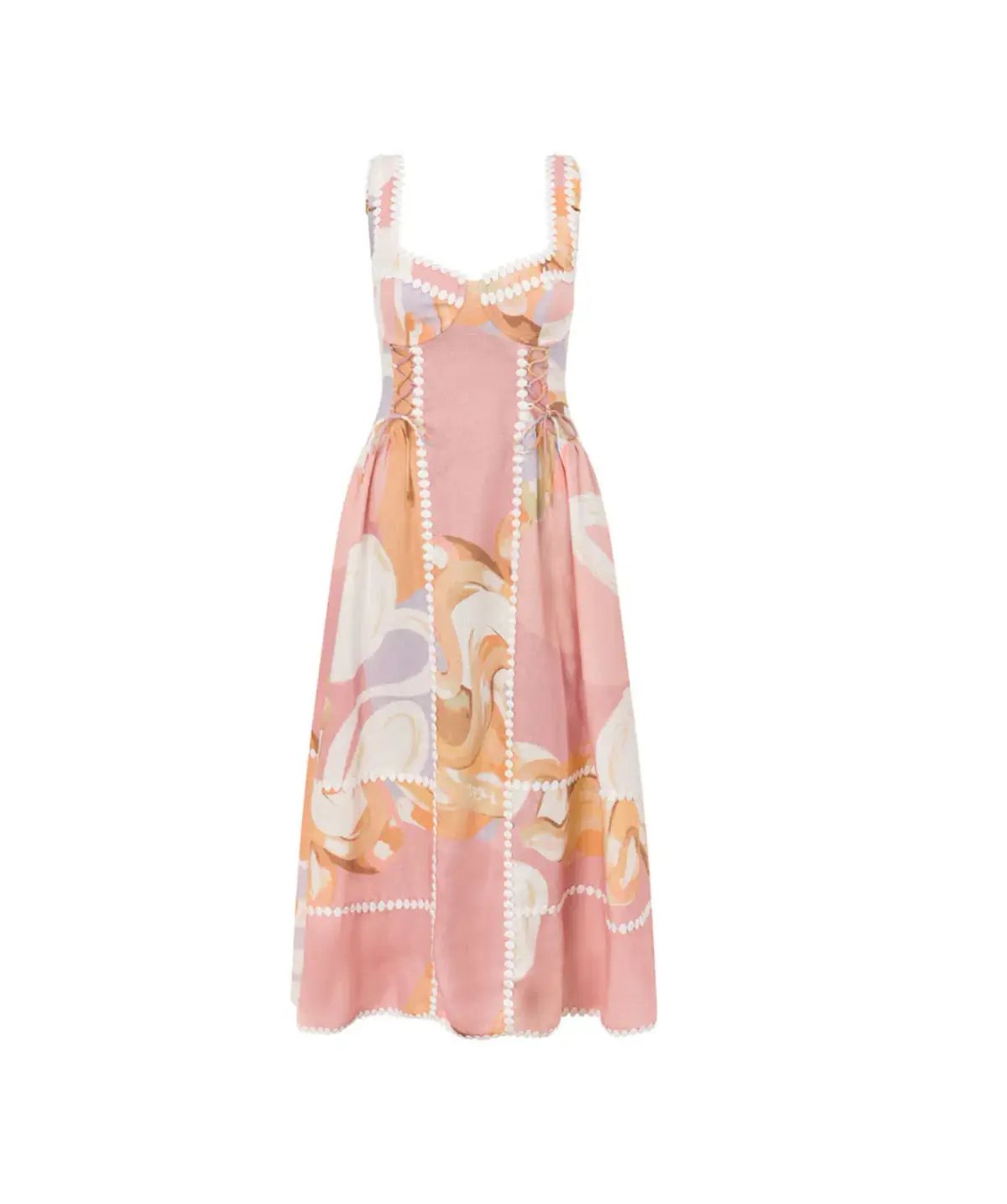 Zaco Dress Sogno Tramonto Multi Print Size 6 photo 5
